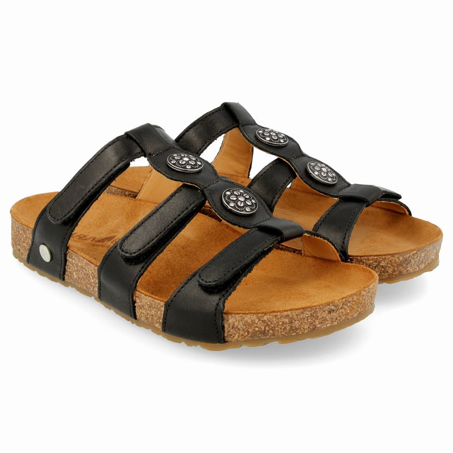 Haflinger Alice Sandalen Damen Schwarz | SWN3378TW