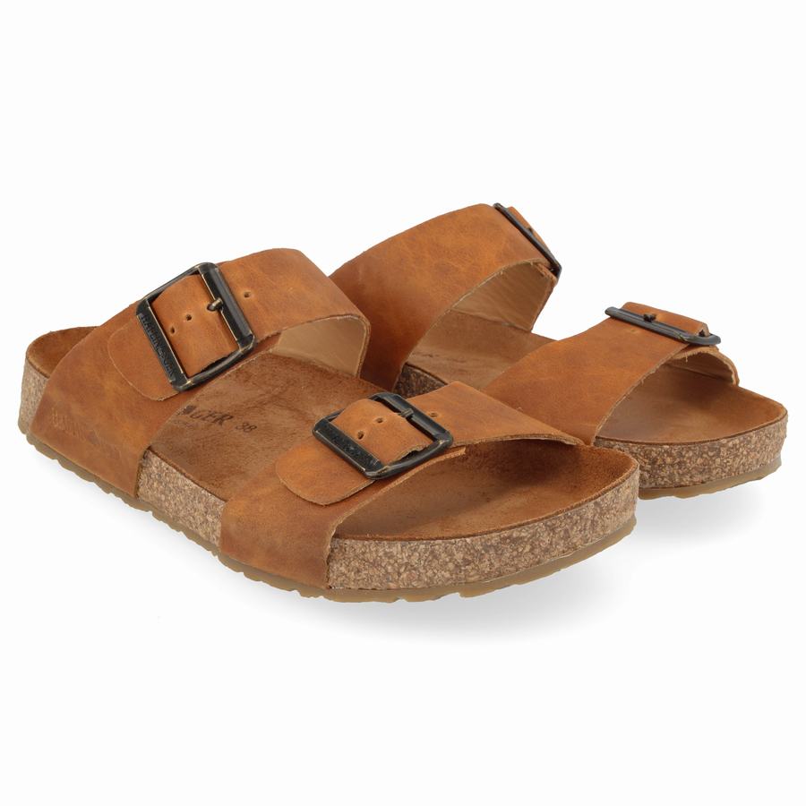 Haflinger Andrea Sandalen Damen Braun | RBB5999LO