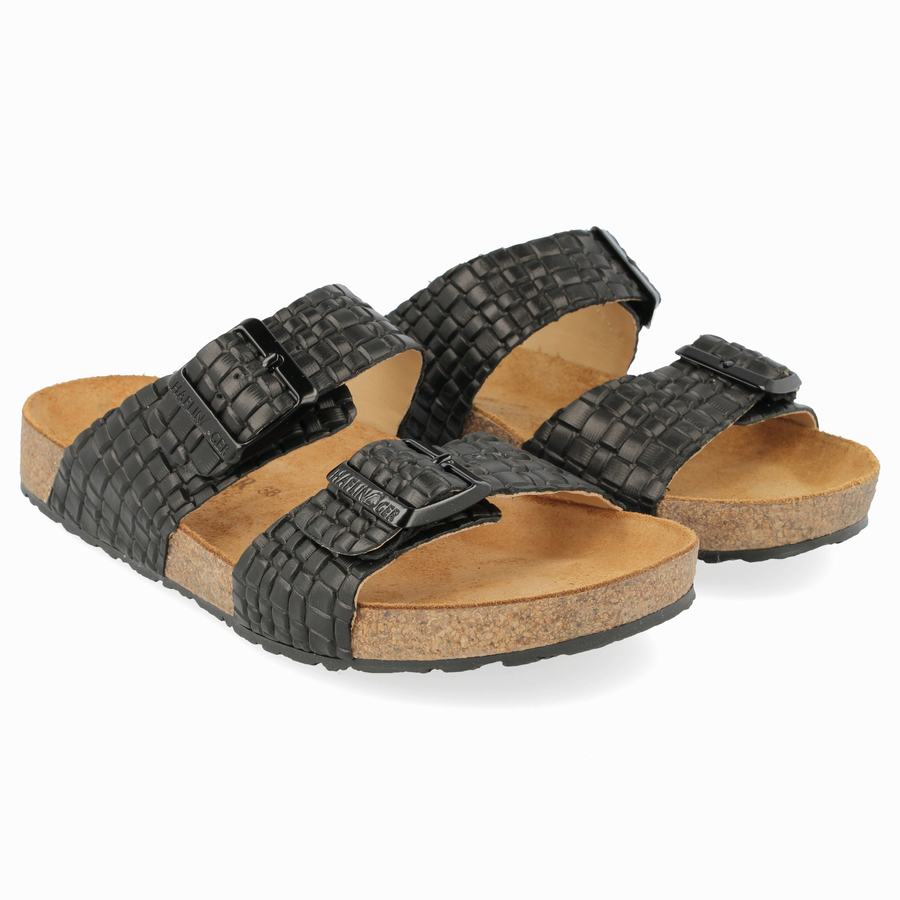 Haflinger Andrea Sandalen Damen Schwarz | QIN4311JG