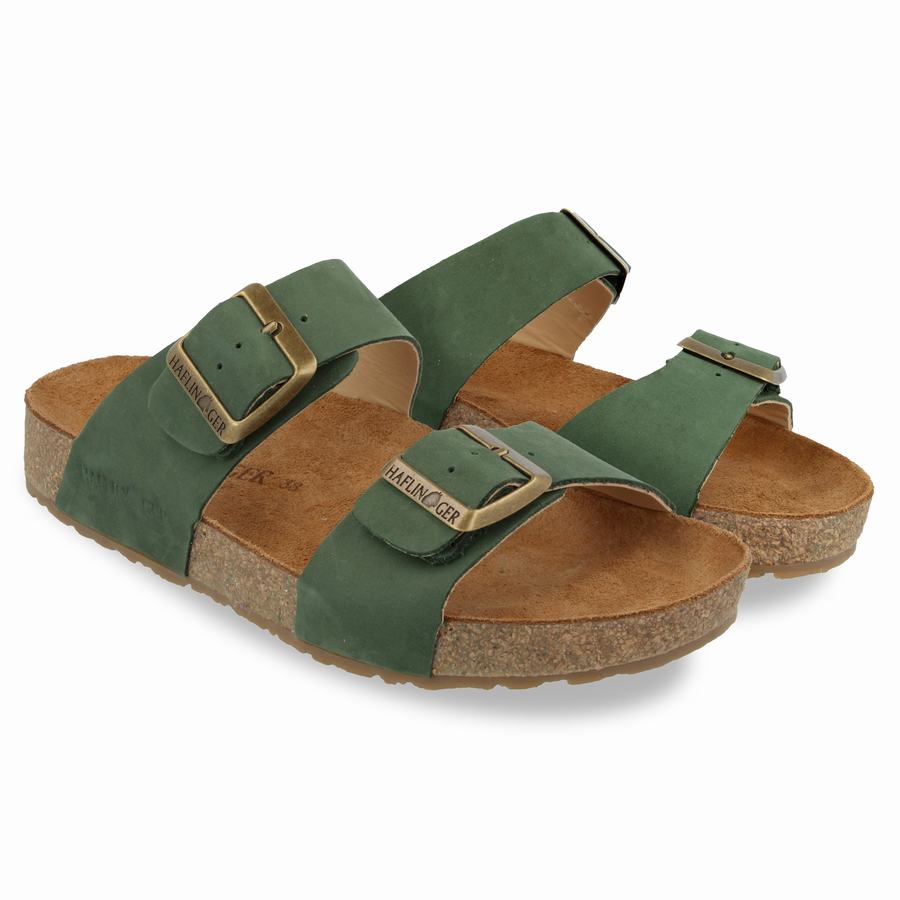 Haflinger Andrea Sandalen Damen Tiefesgrün | LGT7113MR