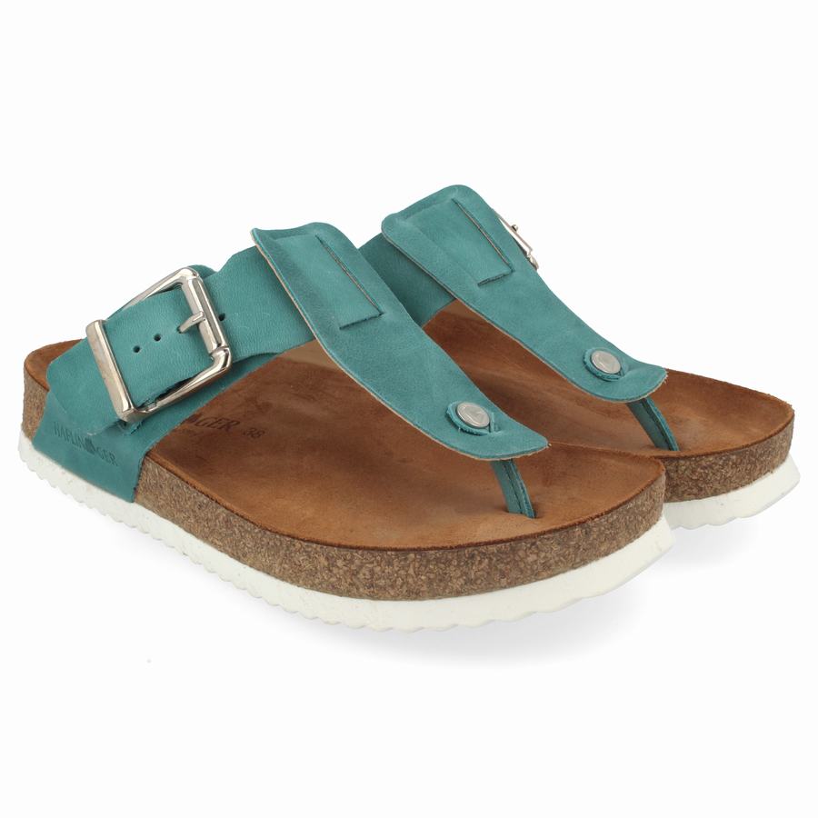 Haflinger Cora Sandalen Damen Helltürkis | MHM9641YE