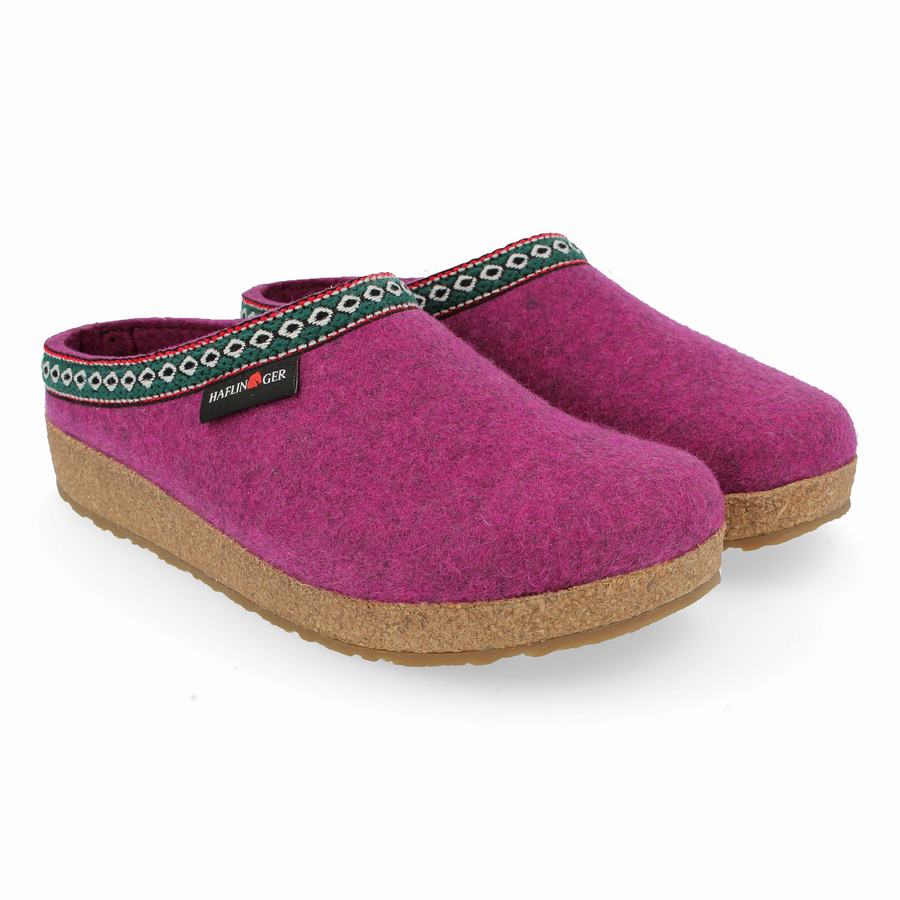 Haflinger Gz Clogs Damen Lila | HDV881WR