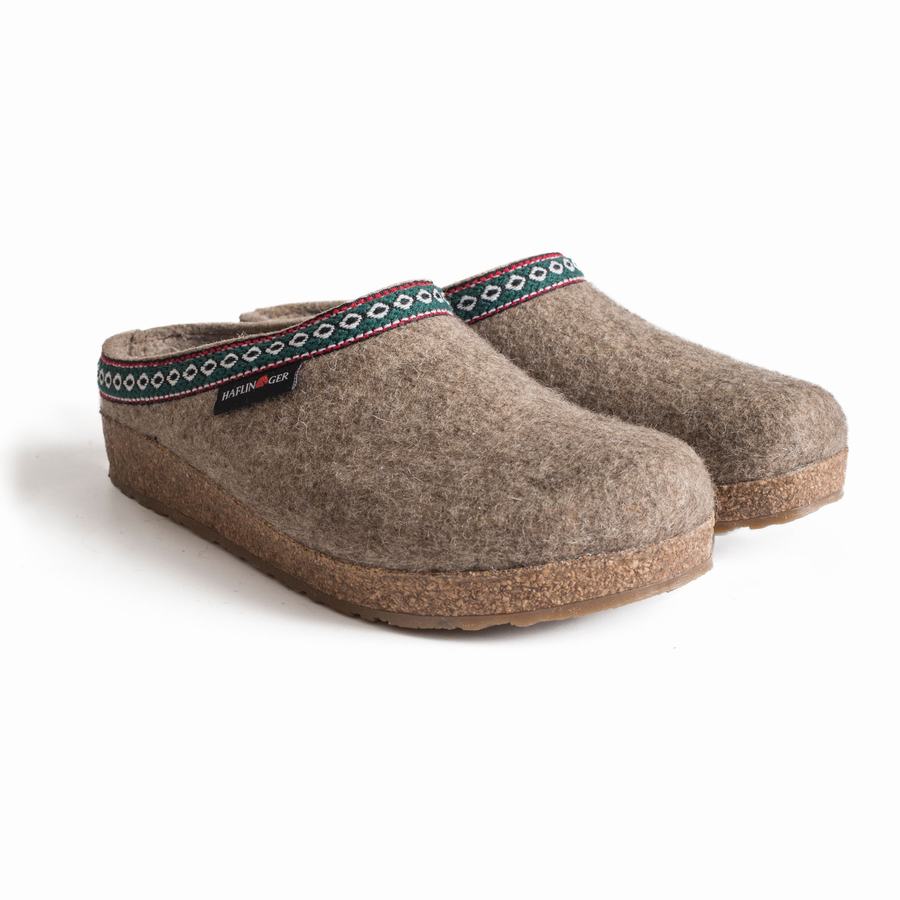 Haflinger Gz Clogs Herren Beige | ZEW7360QJ