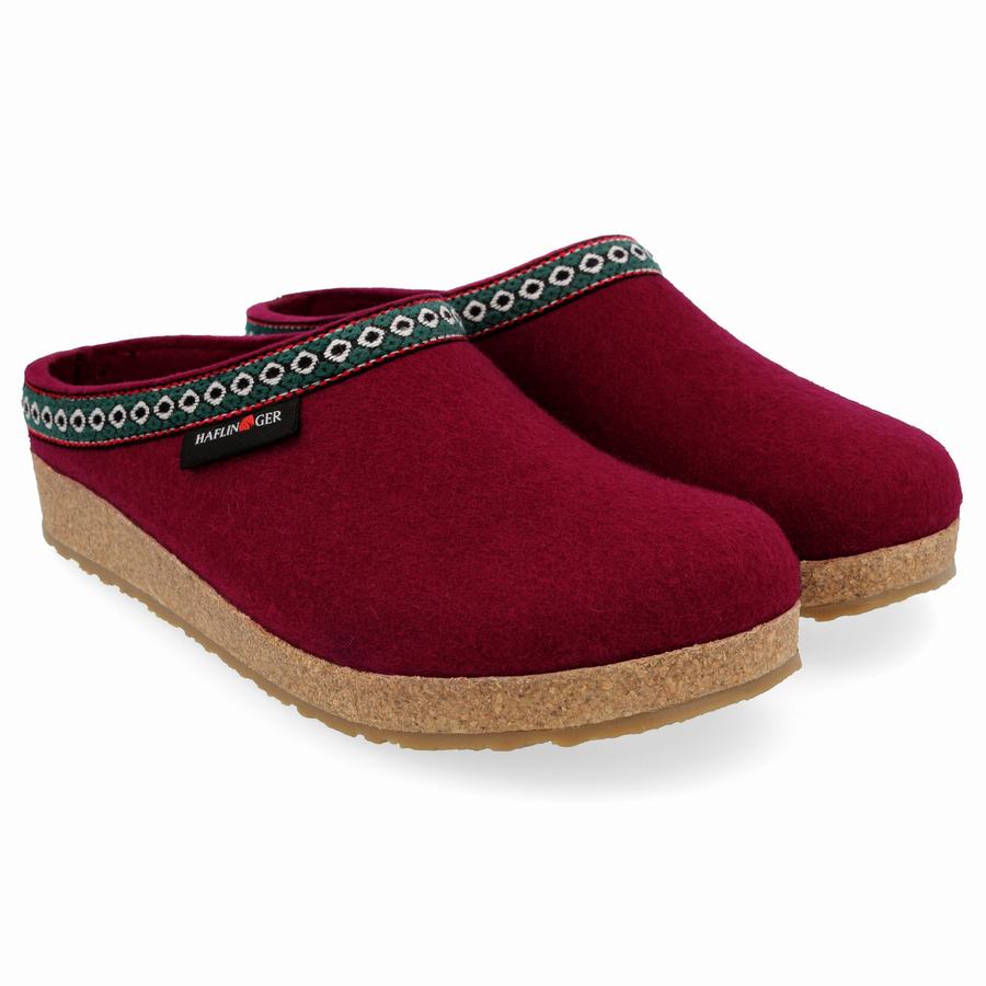 Haflinger Gz Clogs Herren Tiefesrot | NPF2412VQ