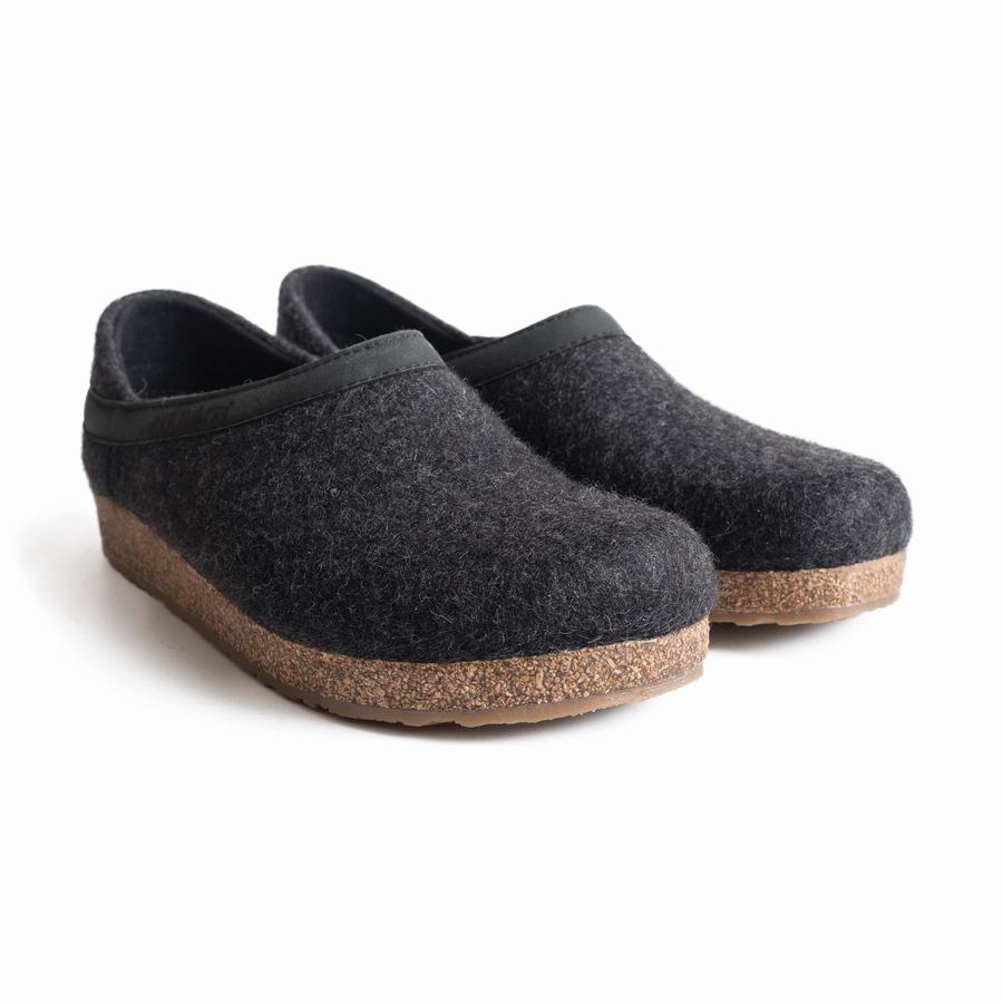 Haflinger Gzh Clogs Damen Dunkelgrau | KMV11100UY