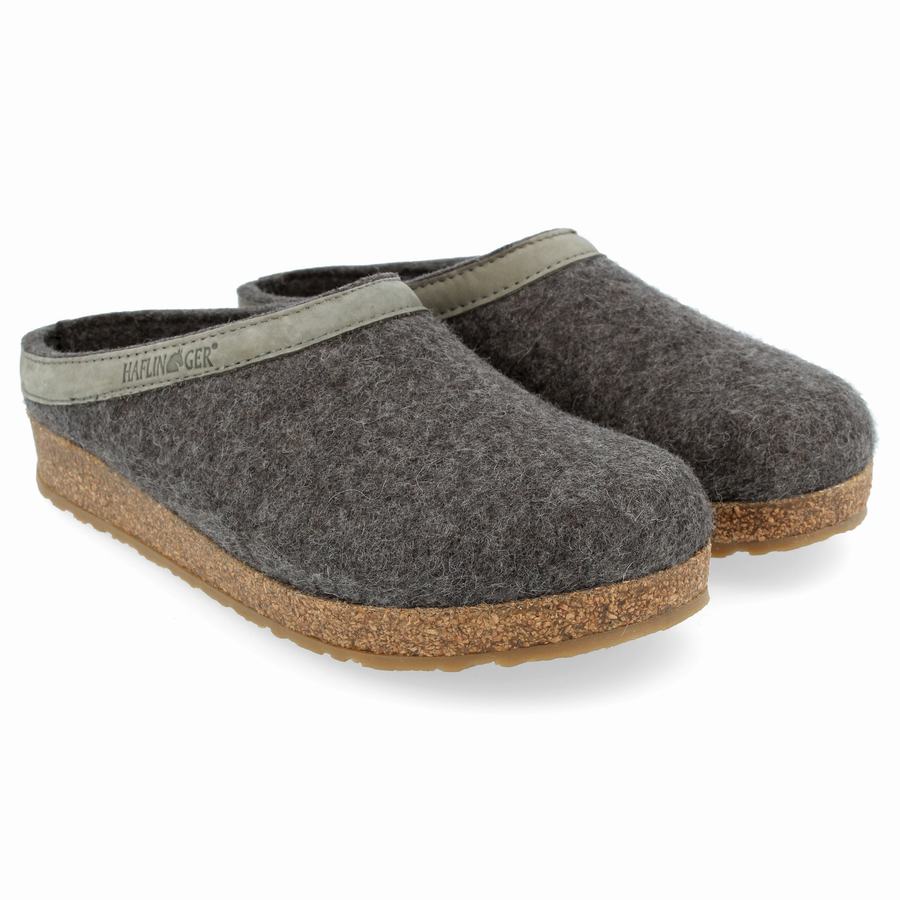 Haflinger Gzl Clogs Damen Grau | CZS6350TV