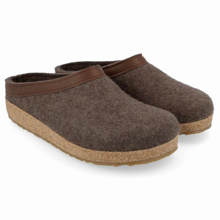 Haflinger Gzl Clogs Herren Braun | ZES701ZC