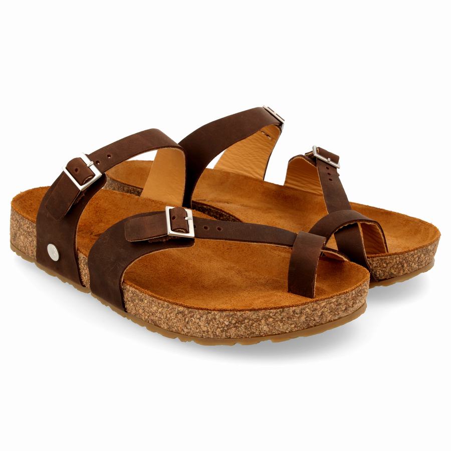 Haflinger Hedda Sandalen Damen Braun | WVI847MH