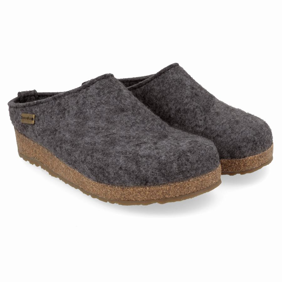 Haflinger Juliette Clogs Damen Grau | VYY162LW