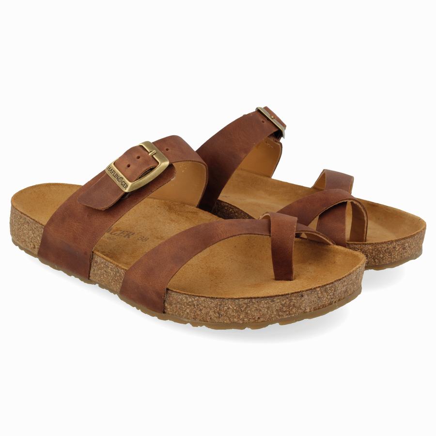 Haflinger Juno Sandalen Damen Braun | PGP2057JV