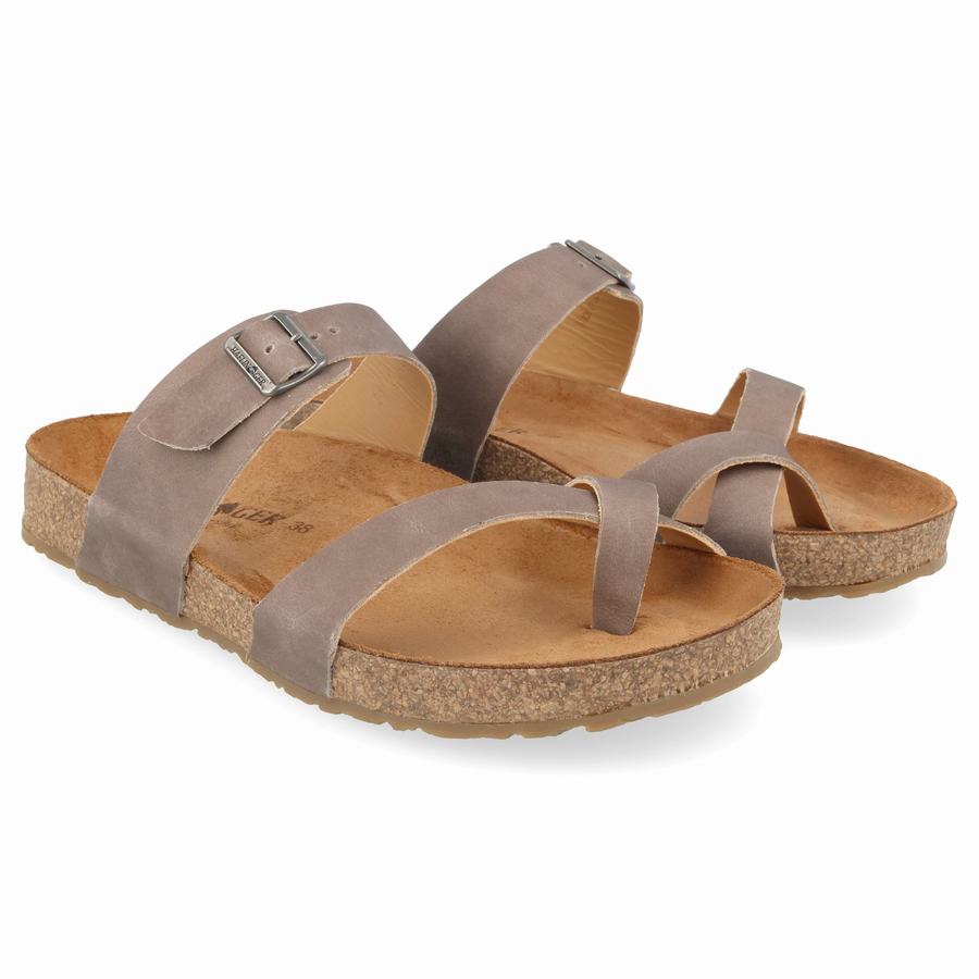 Haflinger Juno Sandalen Damen Hellbraun | URF3855SI