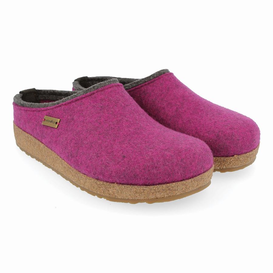 Haflinger Kris Clogs Herren Lila | DCD383YX