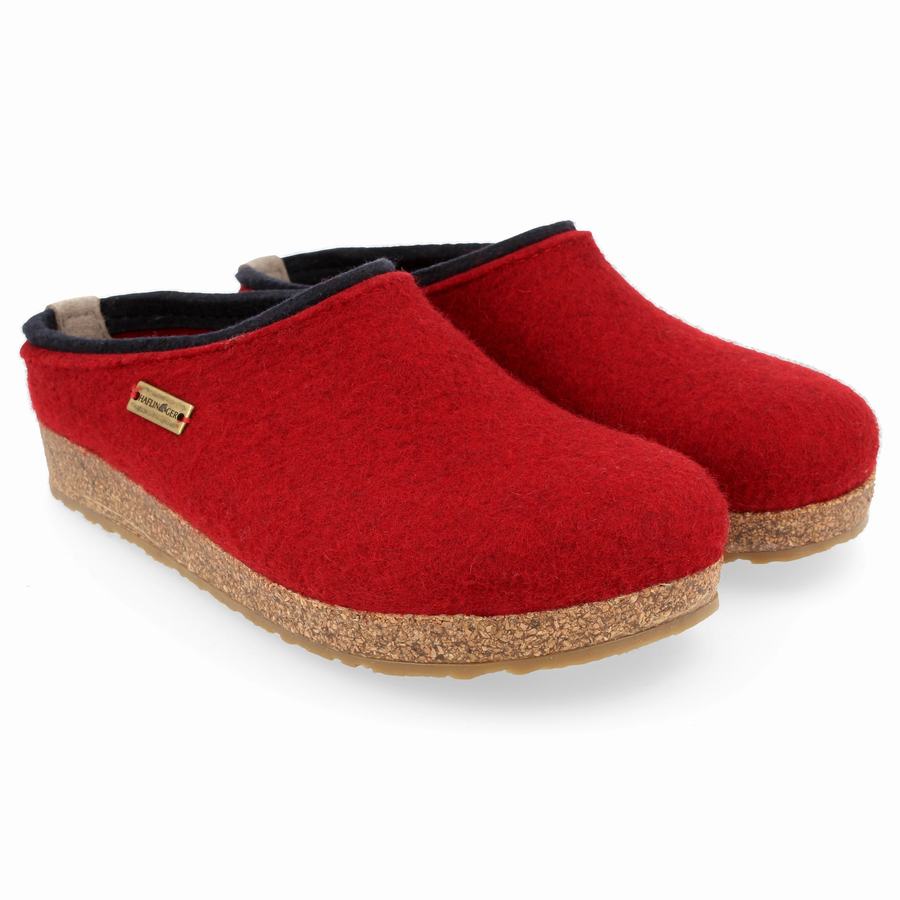 Haflinger Kris Clogs Herren Rot | KAY4468RE