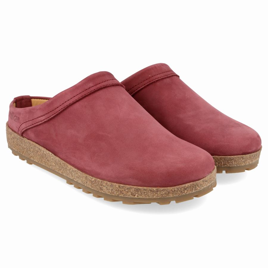 Haflinger Malmo Clogs Damen Rosa Rot | EOH8123OH