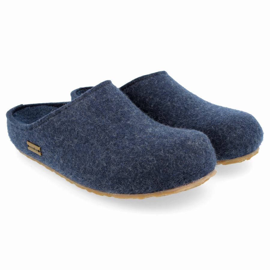 Haflinger Michl Clogs Herren Blau | VQP8132XT