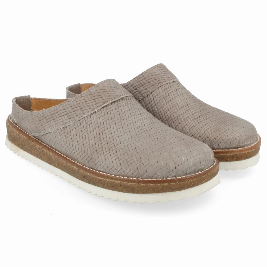 Haflinger Neo Clogs Damen Grau | XKM5834YP