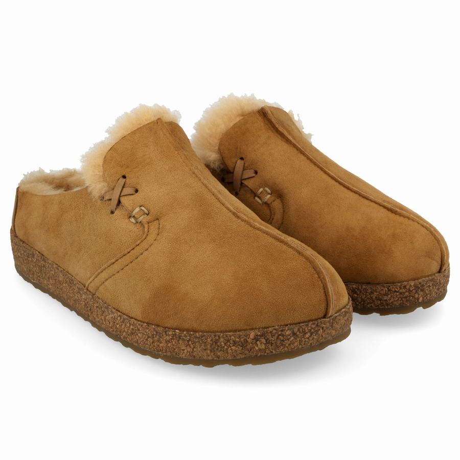 Haflinger Saskatchewan Clogs Damen Braun | GUD2887MV