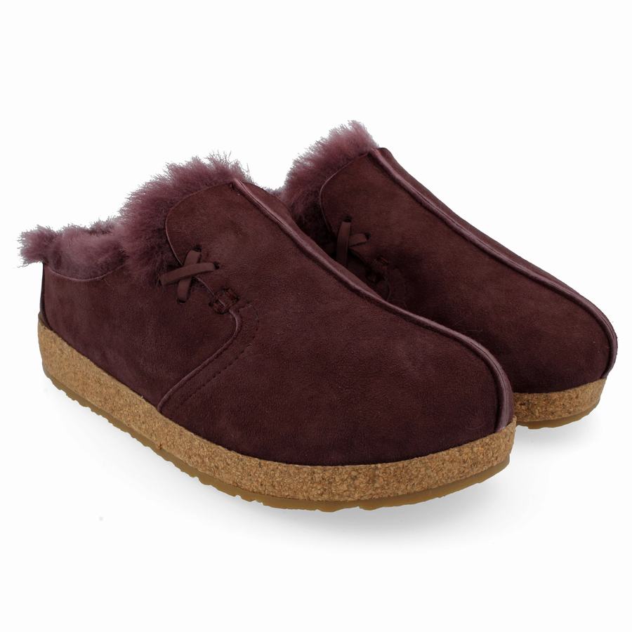 Haflinger Saskatchewan Clogs Damen Lila | FSC7578FN