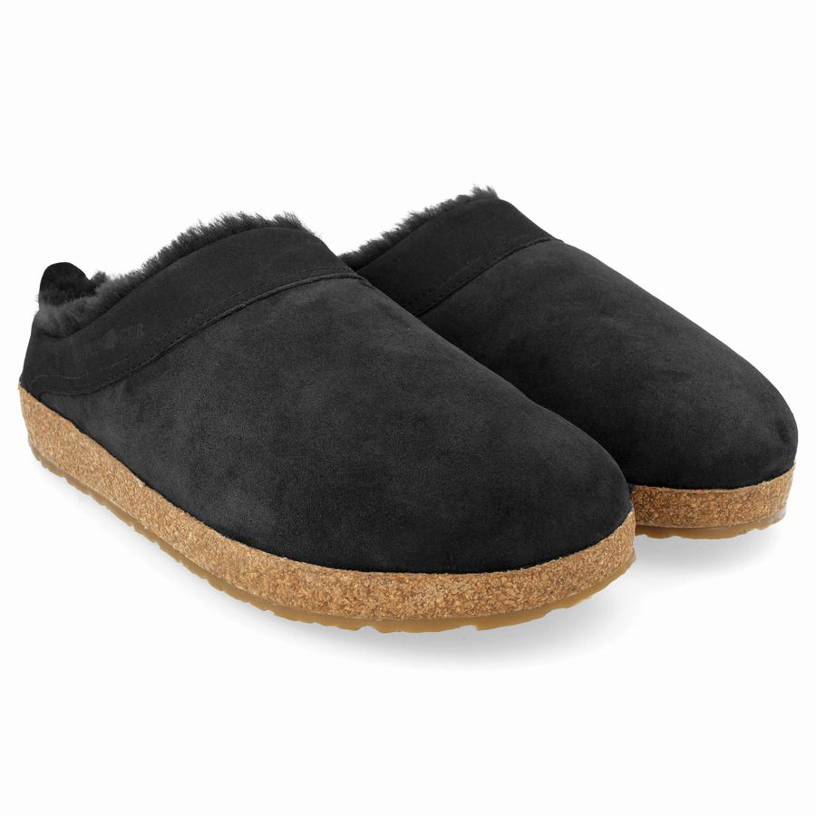 Haflinger Snowbird Clogs Damen Schwarz | ZDT32100NI