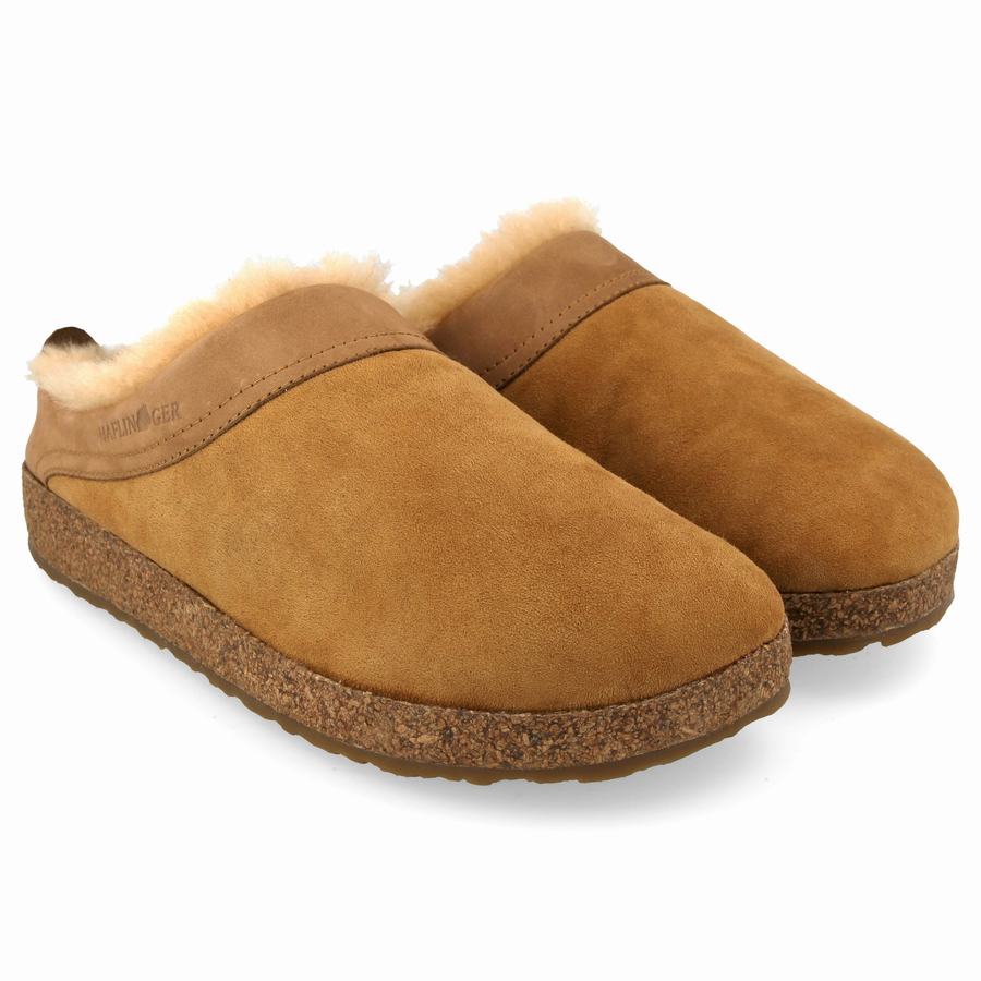 Haflinger Snowbird Clogs Herren Braun | ZSM3532SD