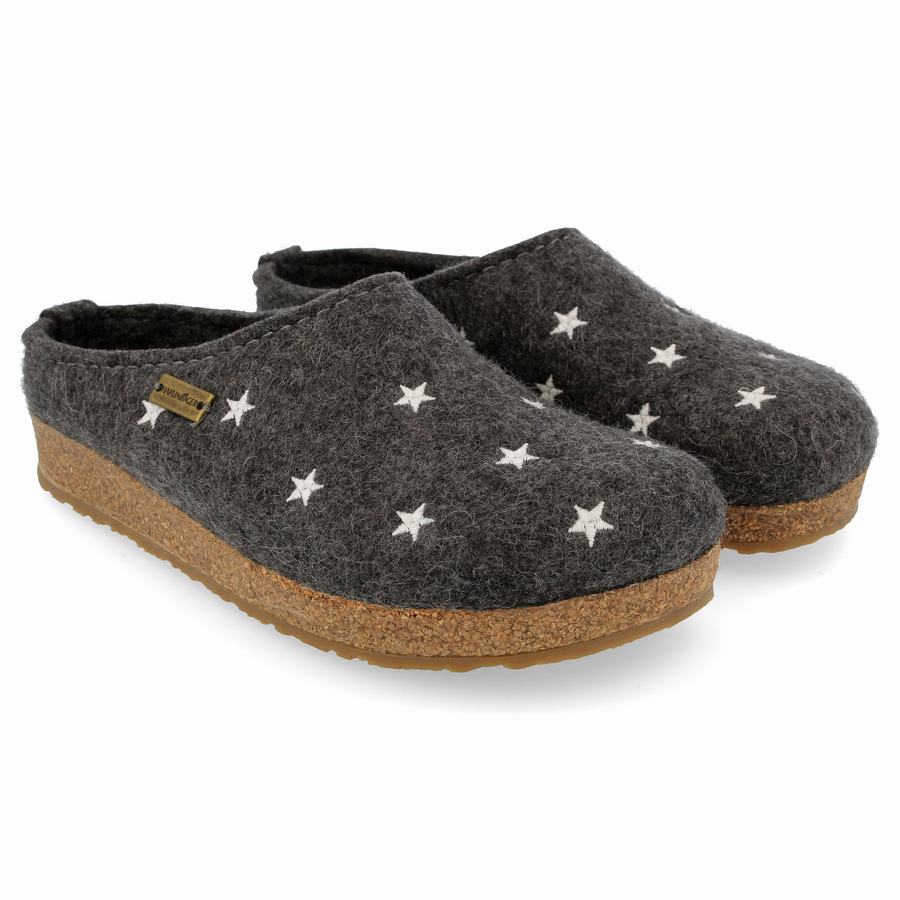 Haflinger Stelline Clogs Damen Grau | ZSQ5193KO