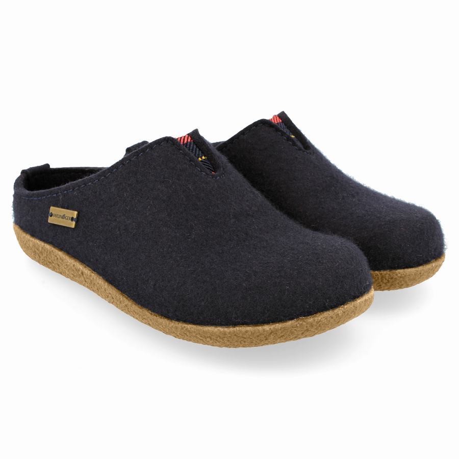 Haflinger Visby Clogs Damen Navy | EFS6675HK