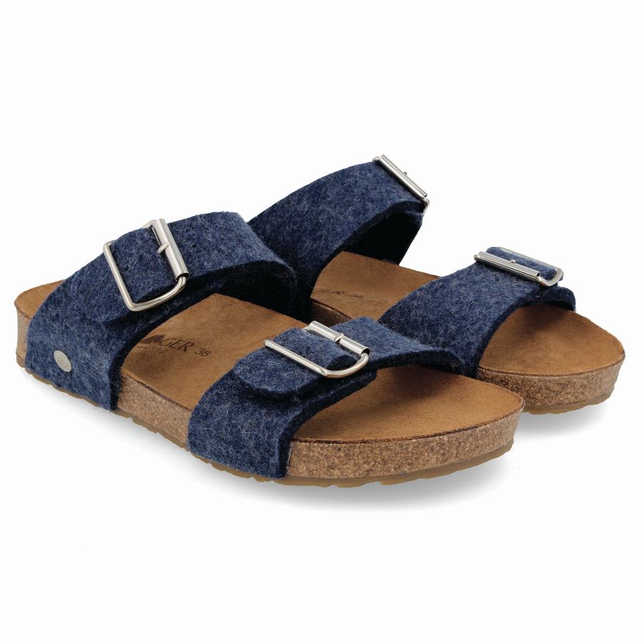 Haflinger Anabel Sandalen Damen Blau | DSK825BW