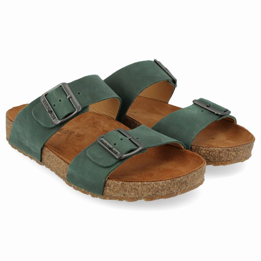 Haflinger Andrea Sandalen Damen Grün | RVD1857JF