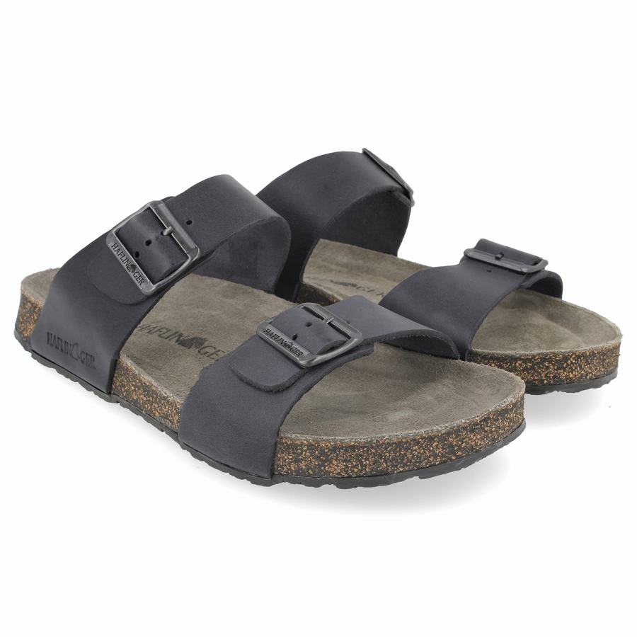 Haflinger Andrea Unlined Sandalen Damen Tiefesgrau | LXD8364JP