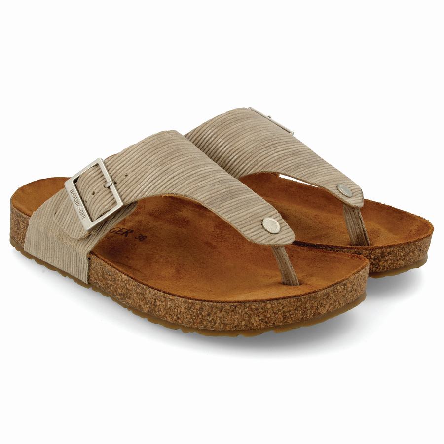 Haflinger Conny Sandalen Damen Beige | NOQ1911VN