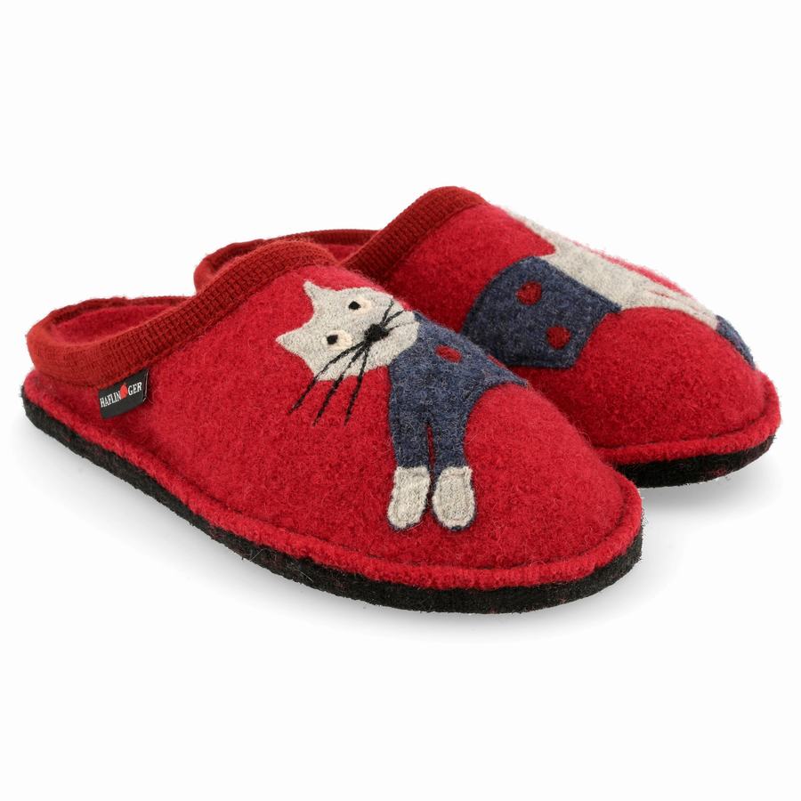 Haflinger Cucho Novelty Hausschuhe Damen Rot | UUA1646VU