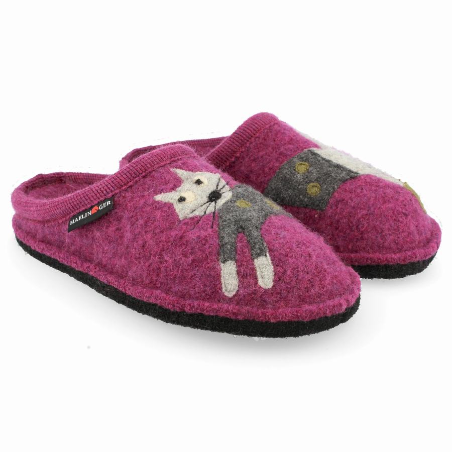 Haflinger Cucho Novelty Hausschuhe Damen Lila | WVQ875PD