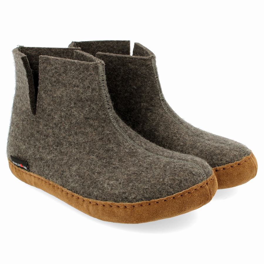 Haflinger Emils Stiefel Damen Grau | QVT5743KY