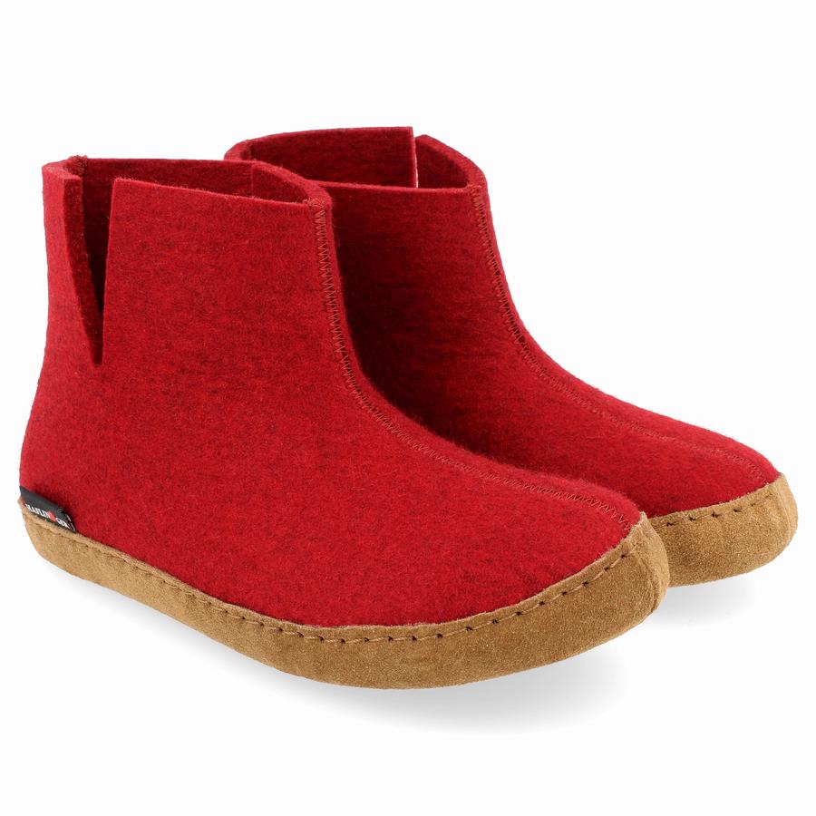 Haflinger Emils Stiefel Damen Rot | BLN3089XJ