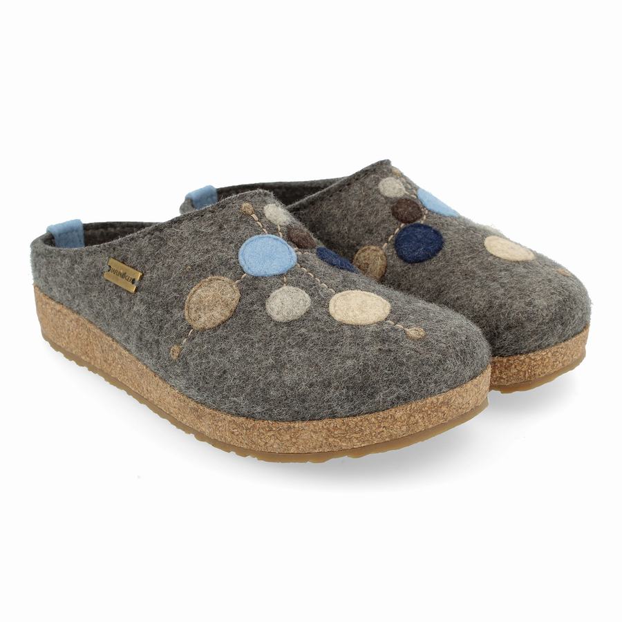 Haflinger Faible Clogs Damen Grau | XNX3069RM