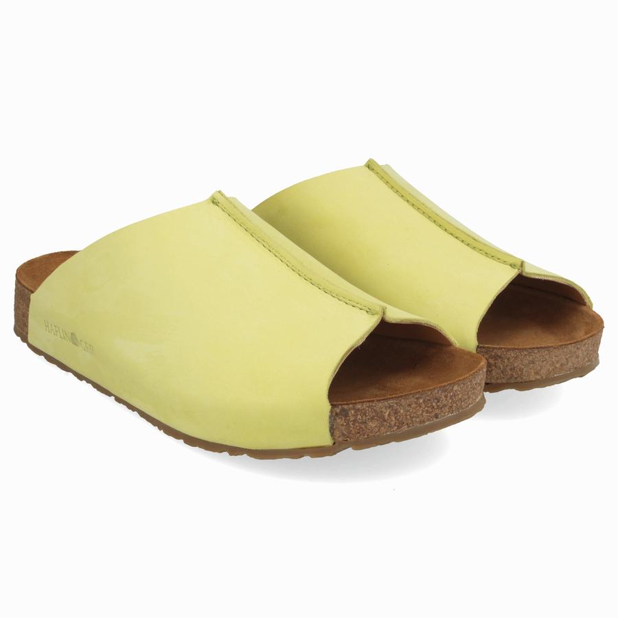 Haflinger Fortuna Sandalen Damen Gelb | FJR7139KG