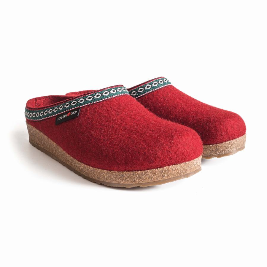 Haflinger Gz Clogs Damen Rot | GIZ231UI