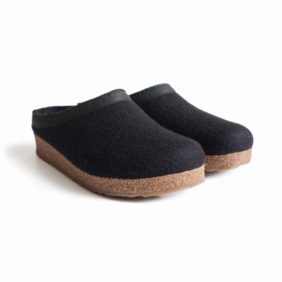 Haflinger Gzl Clogs Damen Schwarz | ESC7130DC