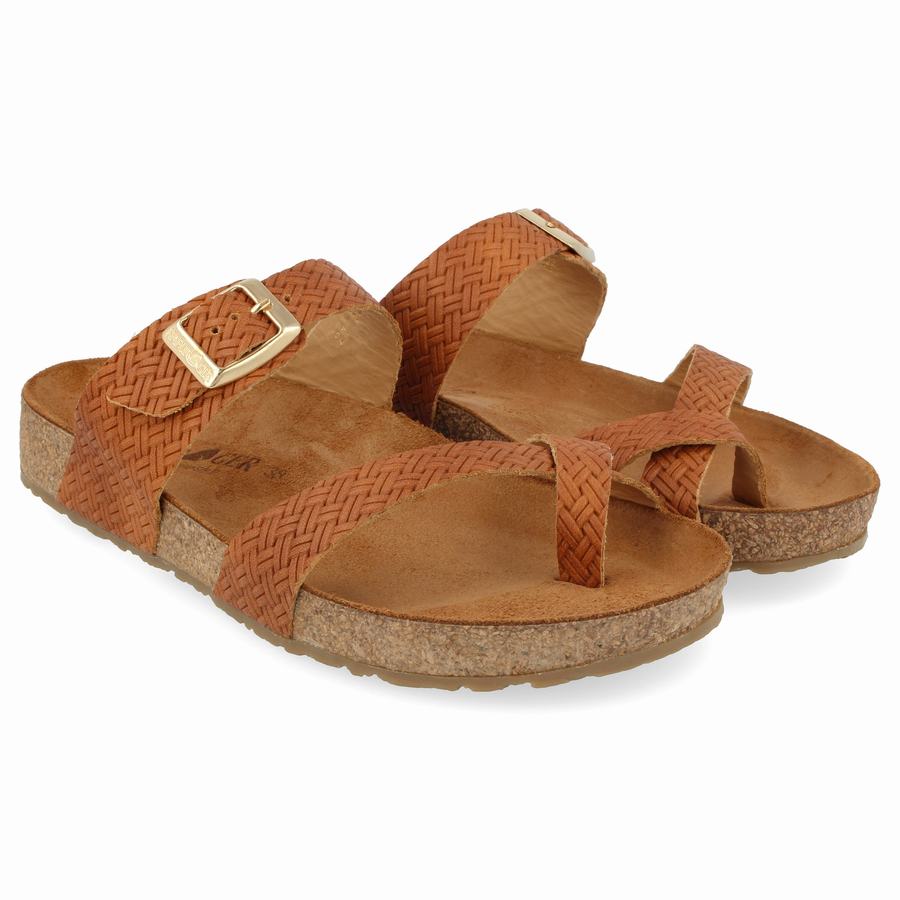 Haflinger Juno Sandalen Damen Orange | ZSV738DC