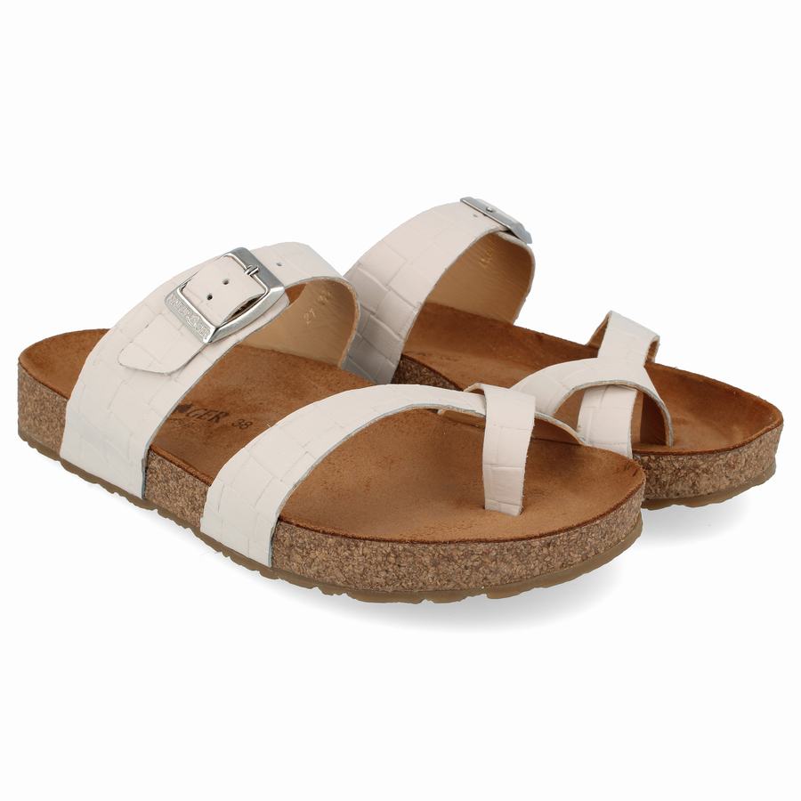 Haflinger Juno Sandalen Damen Weiß | KIC873WV