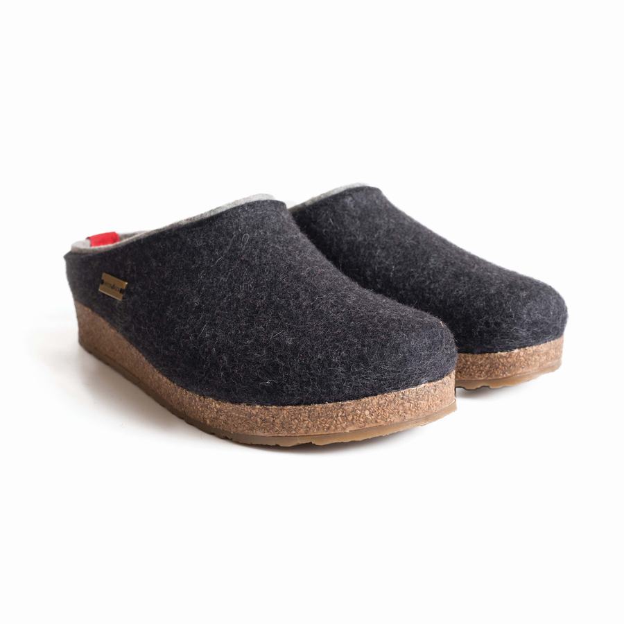 Haflinger Kris Clogs Damen Dunkelgrau | PAP7348FP