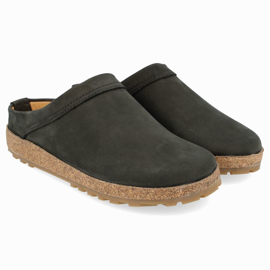 Haflinger Malmo Clogs Damen Schwarz | FWG6255DI