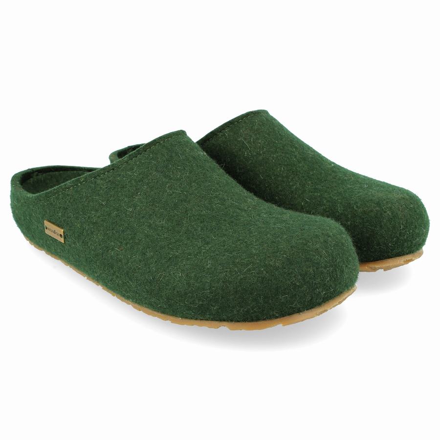 Haflinger Michl Clogs Damen Grün | RMC8548BM