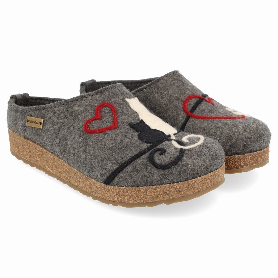 Haflinger Micini Clogs Damen Grau | OQU1059FC