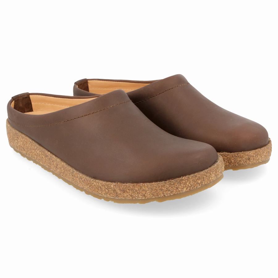 Haflinger Phillip Clogs Herren Braun | OJJ7493YH