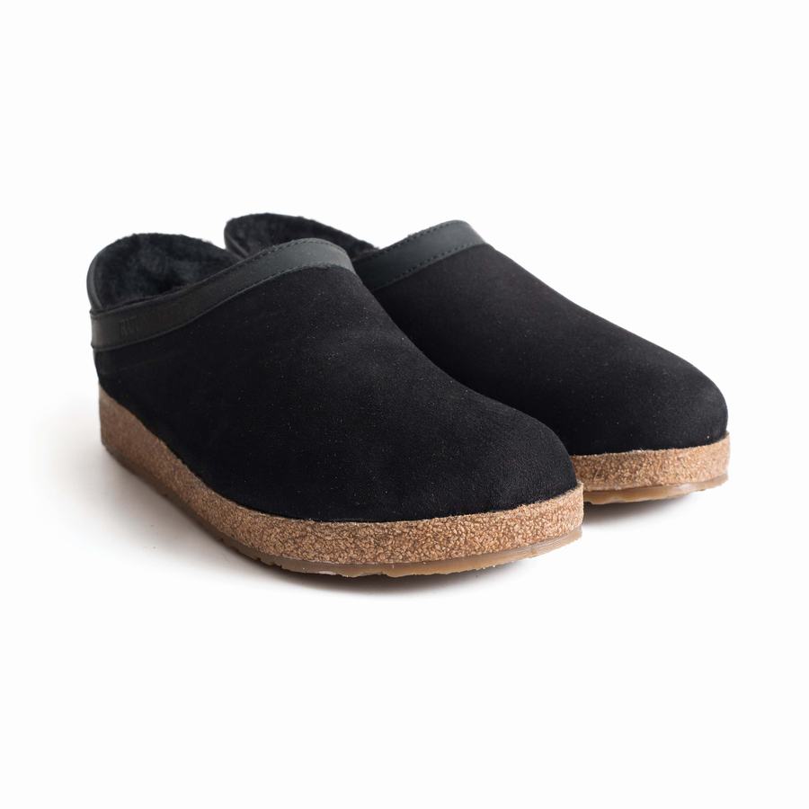 Haflinger Siberia Clogs Damen Schwarz | XJM2280MM