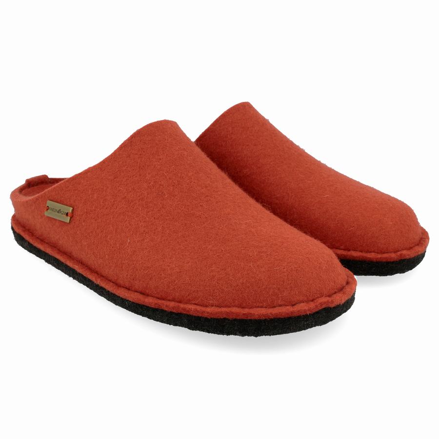 Haflinger Soft Novelty Hausschuhe Damen Orange | HBK8154AB