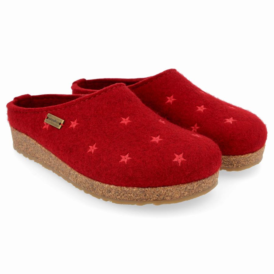 Haflinger Stelline Clogs Damen Rot | MPB8945ZI